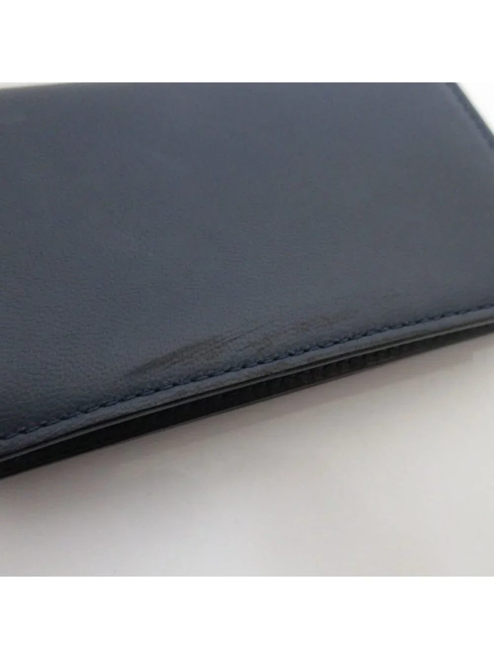 Loewe Anagram Calfskin Card Case Business Navy
